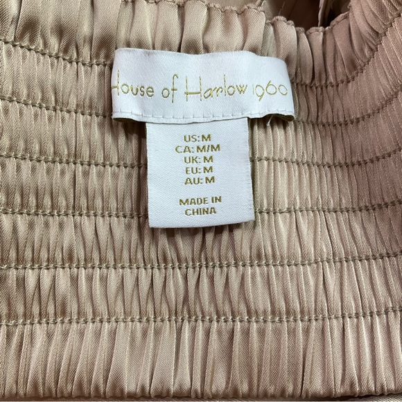 NWT-HOUSE OF HARLOW 1960 gorgeous backless midi in a silk touch fabric SZ MED - Picture 9 of 15